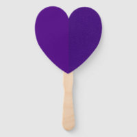 Half-Matte, Half-Noise Purple Heart Fan (Custom)