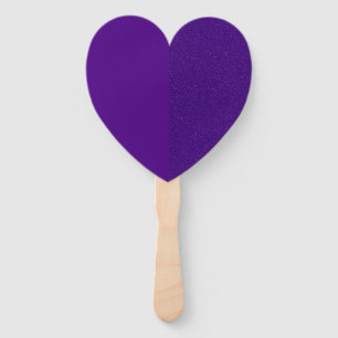 Half-Matte, Half-Noise Purple Heart Fan (Custom)
