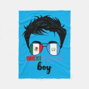 Half Mexican And Guatemalan Mexico Guatemala Boy Fleece Blanket
