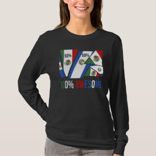 Half Mexican Half Salvadorian Pride Mexico El Salv T-Shirt