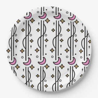 Half Moon and Stars Paper Plate Craft