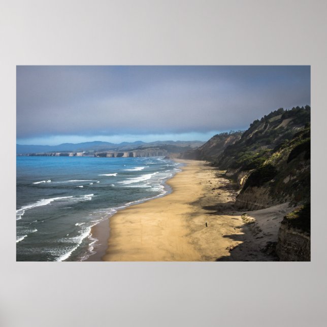 Half Moon Bay Beach California Poster (Front)