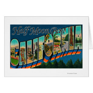 Half Moon Bay, California - Large Letter Scenes