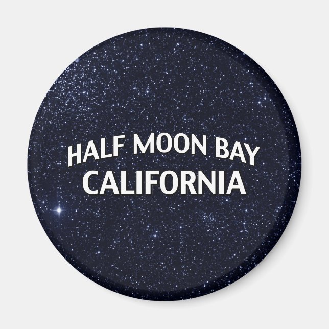 Half Moon Bay California Magnet (Front)