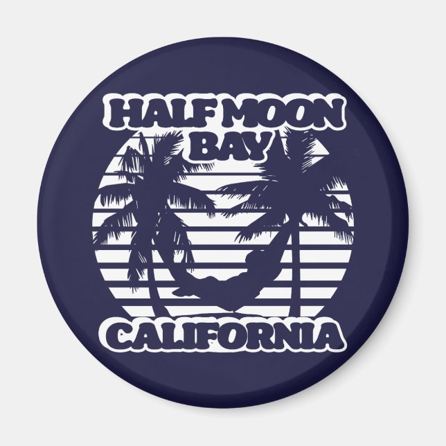 Half Moon Bay California Magnet (Front)