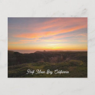 Half Moon Bay California Sunset Postcard