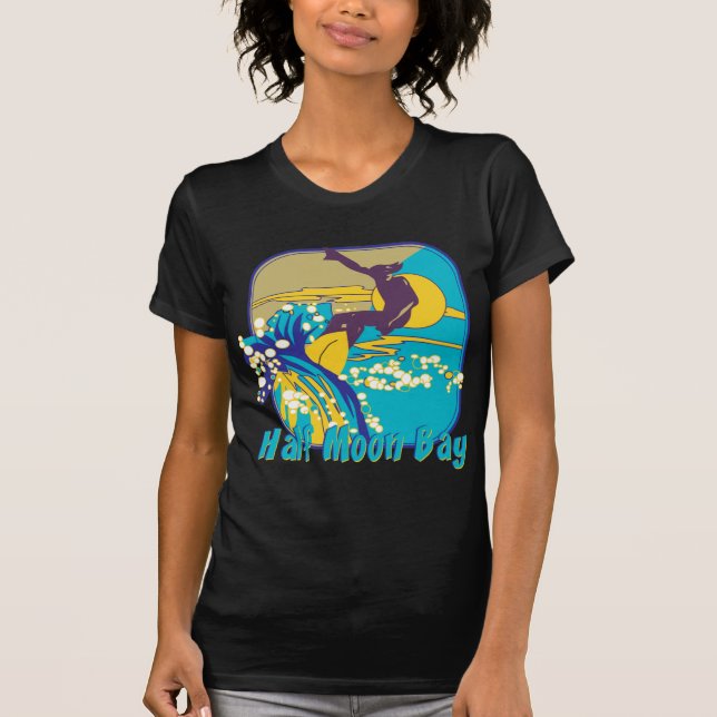 Half Moon Bay Surfing T-Shirt (Front)