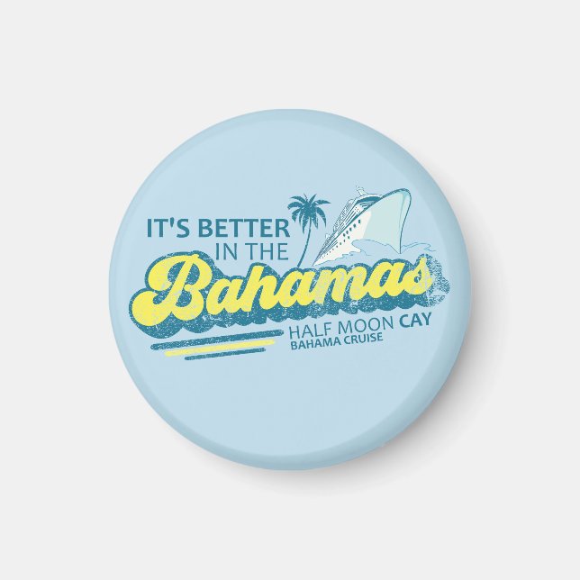 Half Moon Cay Bahamas Magnet Vacation Cruise (Front)