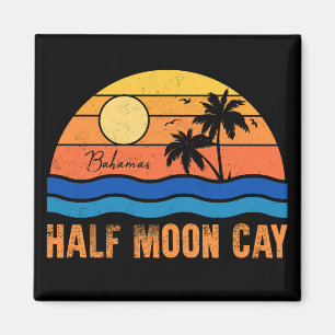 Half Moon Cay Bahamas - Retro Vintage 80s Souvenir Magnet