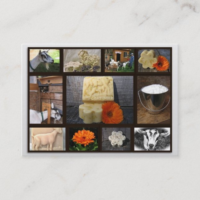 Half Moon Goat Soap Business Card (Front)