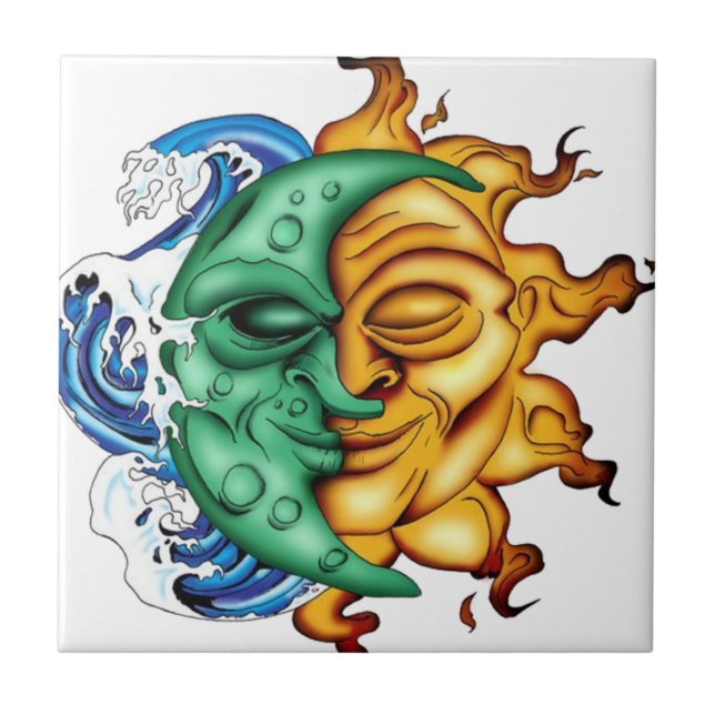 Half Moon Half Sun Tile (Front)