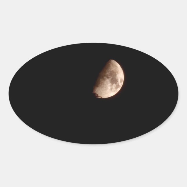 half-moon oval sticker (Front)