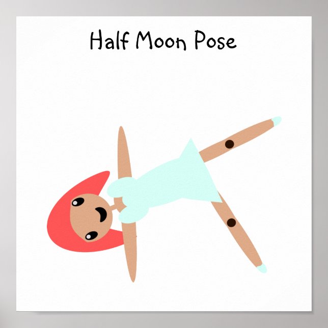 Half Moon Pose Poster (Front)