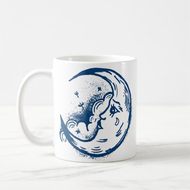 Half Moon Shirt, Moon Shirt Coffee Mug (Left)