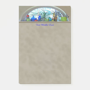 Half Moon Window Watercolor Digital Artwork Post-it Notes