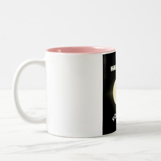 Half Moon Yoga Two-Tone Coffee Mug (Left)