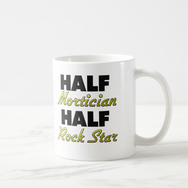 Half Mortician Half Rock Star Coffee Mug (Right)
