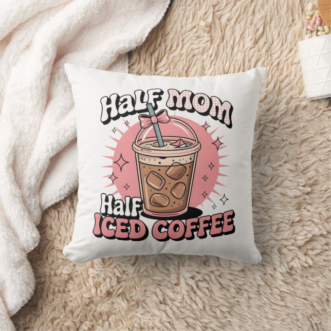 Half Mum Half Iced Coffee Cushion (Blanket)
