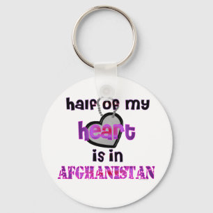 HALF MY HEART AFGHANISTAN KEY RING