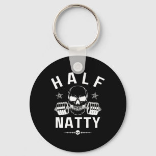 Half Natty Athletic Fitness Gym Bodybuilding Meme Key Ring