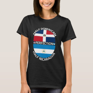 Half Nicaraguan Half Dominican Republic Nicaragua T-Shirt