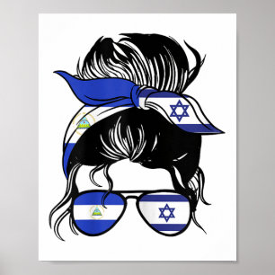 Half Nicaraguan Half Israeli Mix Nicaragua And Isr Poster