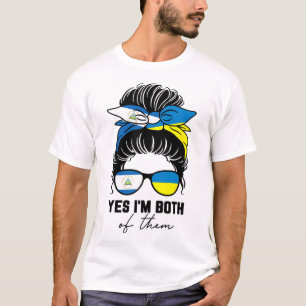 Half Nicaraguan Half Ukrainian Girl Nicaragua Ukra T-Shirt