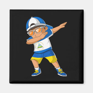 Half Nicaraguan Ukrainian Boy Nicaragua Ukraine Fl Magnet