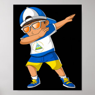 Half Nicaraguan Ukrainian Boy Nicaragua Ukraine Fl Poster
