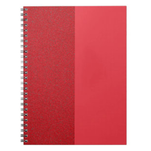 Half-Noise Half-Flat Tomato Red Notebook (Custom)