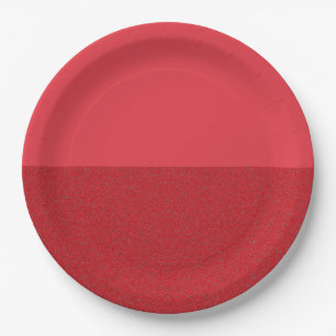 Half-Noise Tomato Red Paper Plate – Customisable