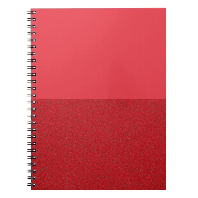 Half-Noise Tomato Red Spiral Notebook – Customise (Front)