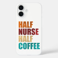 Half Nurse Half Coffee Funny Nurse