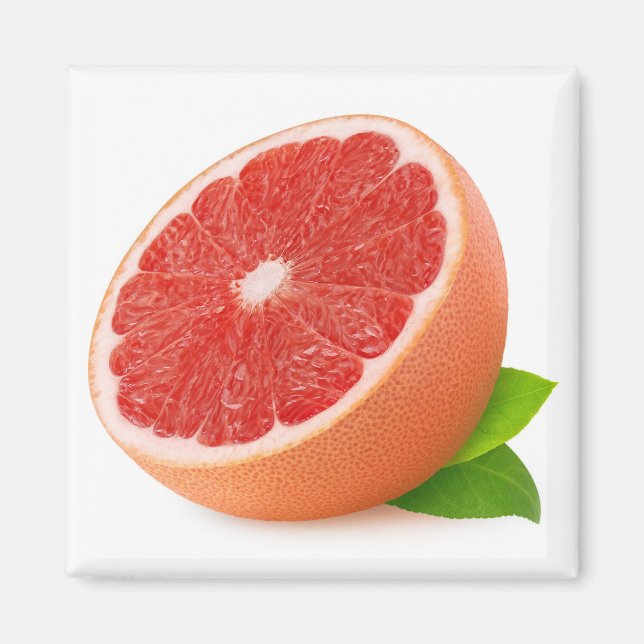 Half of grapefruit magnet (Front)