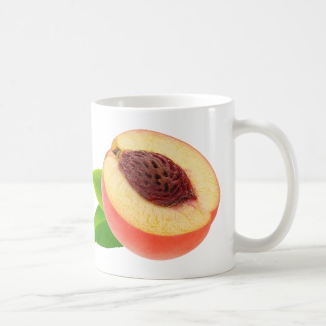 Half of peach coffee mug (Right)