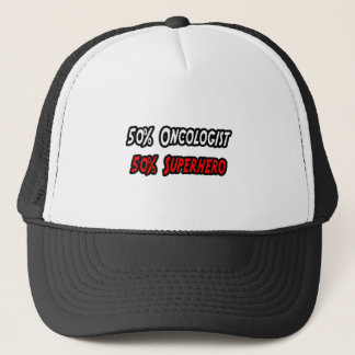 Half Oncologist Half Superhero Trucker Hat