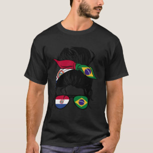 Half Paraguayan Half Brazilian Mix Paraguay And Br T-Shirt
