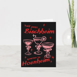 Half past bischheim quarter to hoenheim france card