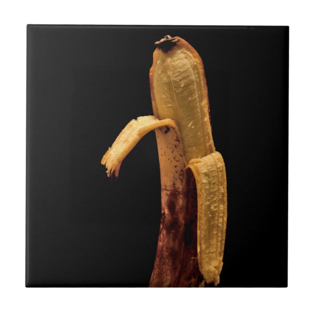 Half Peeled Banana Still Life Tile (Front)