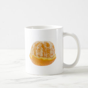 Half peeled mandarin orange coffee mug
