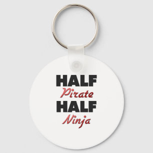 Half Pirate Half Ninja Key Ring