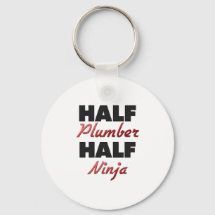 Half Plumber Half Ninja Key Ring