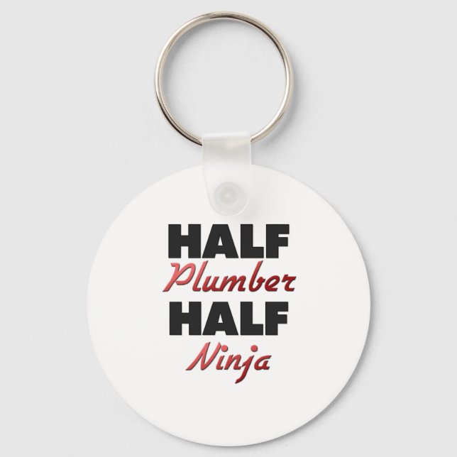 Half Plumber Half Ninja Key Ring (Front)