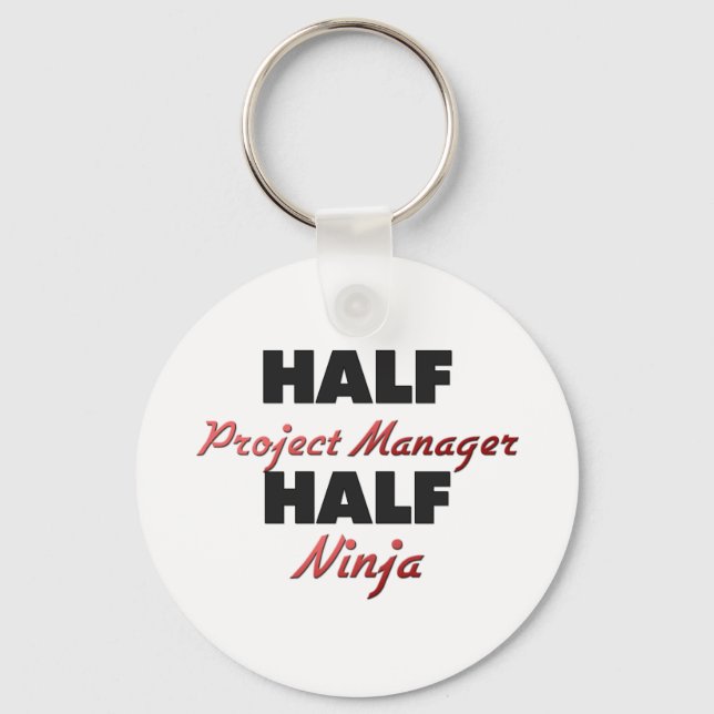 Half Project Manager Half Ninja Key Ring (Front)