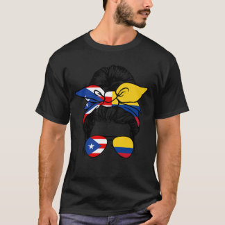 Half Puerto Rican Half Colombian Pride Puerto Rico T-Shirt