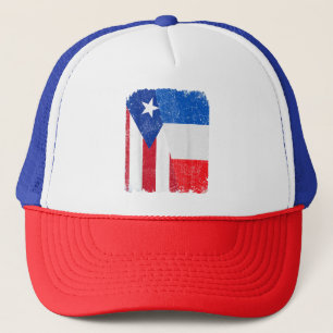Half Puerto Rican Half French Flag Heritage Pride Trucker Hat