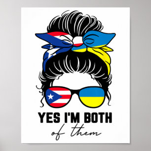 Half Puerto Rican Half Ukrainian Girl Puerto Rica Poster