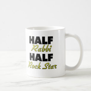 Half Rabbi Half Rock Star Coffee Mug