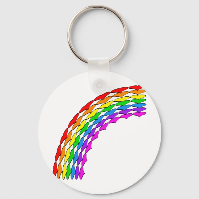 Half Rainbow right Key Ring (Front)