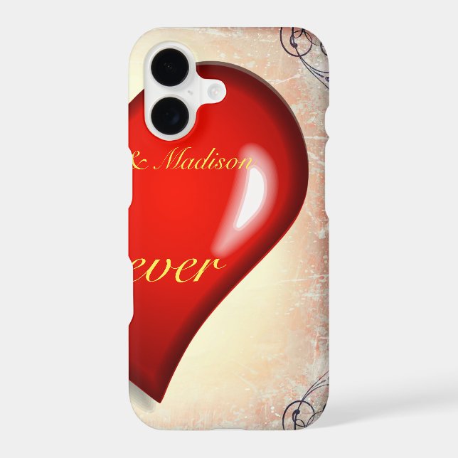 Half red heart for couples (Back)